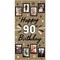 Big Dot of Happiness 90th Birthday Kraft Photo Banner, Happy 90th Birthday Brown Paper Photo Display for 4x6 Pictures, Milestone Decor – 1 Ct
